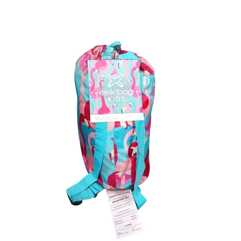 Selk'bag Kids Wearable Sleeping Bag Flamingo Print Size L NWT Camping Sleepover